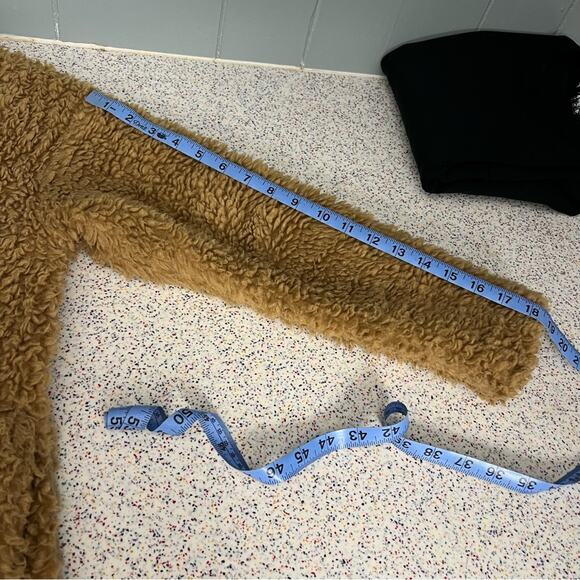 Patagonia Recycled High-Pile Fleece Long Teddy Coat Jacket Brown Tan Size Small - Picture 14 of 16